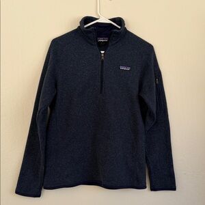 Patagonia Women's Navy Zip-Up Sweater
